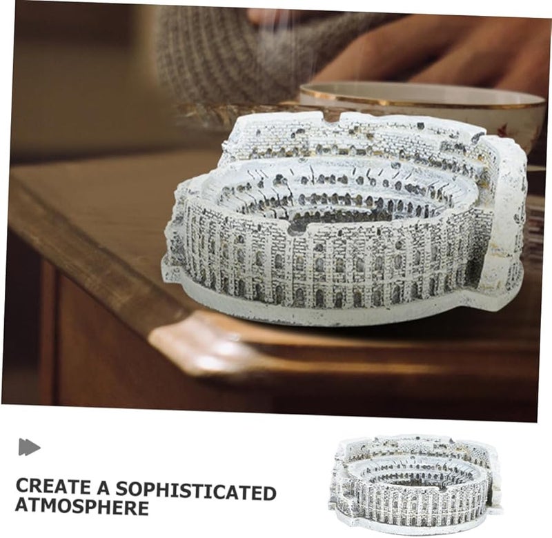 NUOBESTY Roman Colosseum Ashtray Cement Vintage Nordic Style Home Office Table Decoration - Image 3